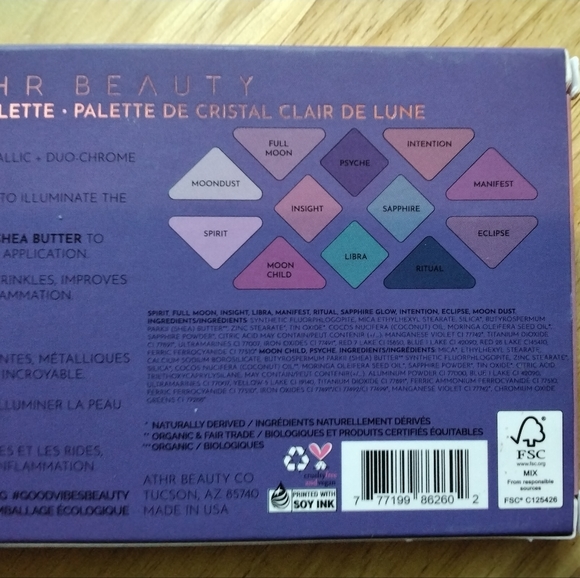 ATHR Beauty Moonlight Crystal Eye Shadow Palette Limited Edition - Picture 4 of 8